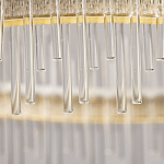 Люстра круглая с прозрачными стеклянными трубками 51 см Nembus варинант исполнения - 10 | Loft Concept в Твери