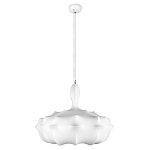 Подвесной светильник с белым фигурным абажуром и мягкими волнистыми краями Cloud Motion  варинант исполнения - 11 | Loft Concept в Твери