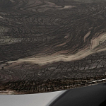 Стол журнальный овальный с столешницей из искусственного мрамора Alonso Gloss варинант исполнения - 3 | Loft Concept в Твери