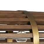 Люстра линейная полукруглой формы Wooden Horseshoe варинант исполнения - 1 | Loft Concept в Твери