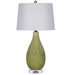 Настольная лампа зеленая грушевидной формы Rich Green Glaze варинант исполнения - 3 | Loft Concept в Твери
