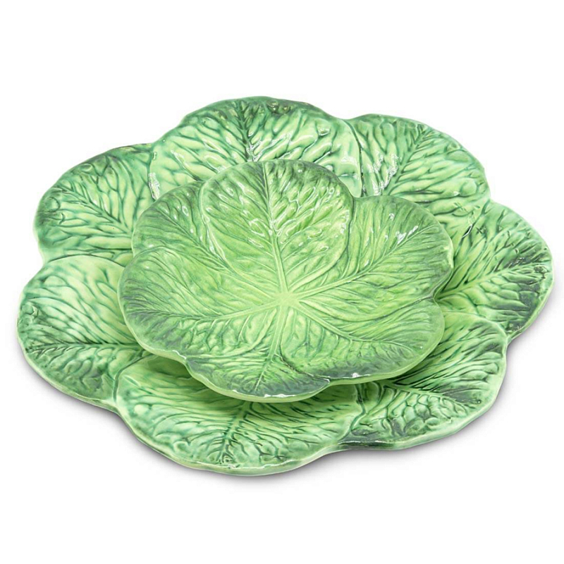 Тарелка Abhika PLATE LEAF CABBAGE Green Зеленый Тарелка Abhika PLATE LEAF CABBAGE Green Зеленый в Твери | Loft Concept