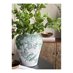 Ваза с зелеными цветочными и птичьими мотивами Vase Inspired by Nature варинант исполнения - 5 | Loft Concept в Твери