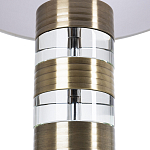 Настольная лампа с цилиндрическим основанием и белым абажуром Crystal Harmony  варинант исполнения - 2 | Loft Concept в Твери