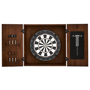 Комплект для игры в Дартс - красное дерево