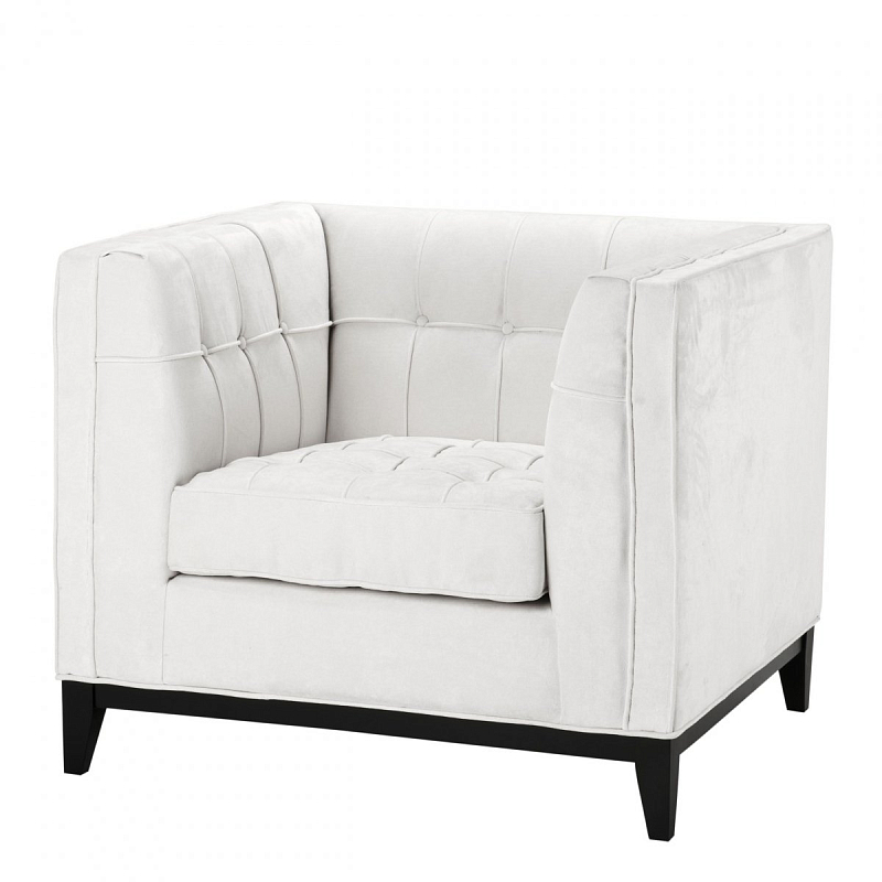 Кресло Eichholtz Chair Aldgate Ecru Молочный Черный в Твери | Loft Concept 