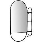 Овальное настенное зеркало с боковым креплением Cole Industrial Mood Mirror варинант исполнения - 1 | Loft Concept в Твери