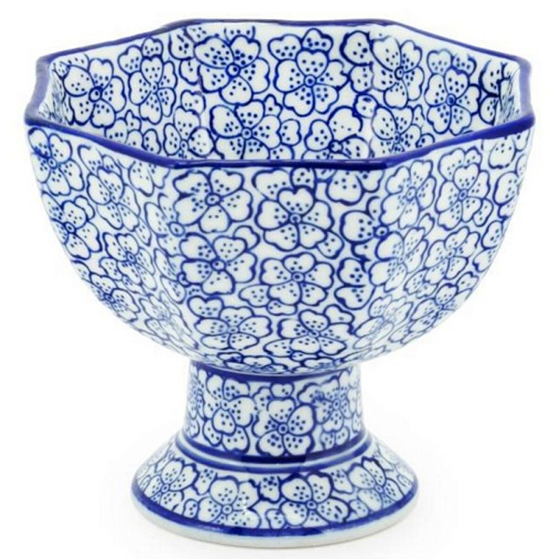 Салатник Bowl Chinoiserie D13 Белый Синий Салатник Bowl Chinoiserie D13 Белый Синий в Твери | Loft Concept