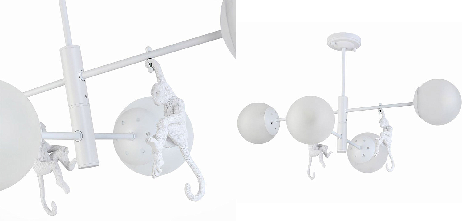 Потолочная люстра Hanging Monkey 4 lamp Потолочная люстра Hanging Monkey 4 lamp - Loft-Concept в Твери
