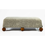 Банкетка Wakonda Gray Zebra с деревянными шариками  варинант исполнения - 2 | Loft Concept в Твери