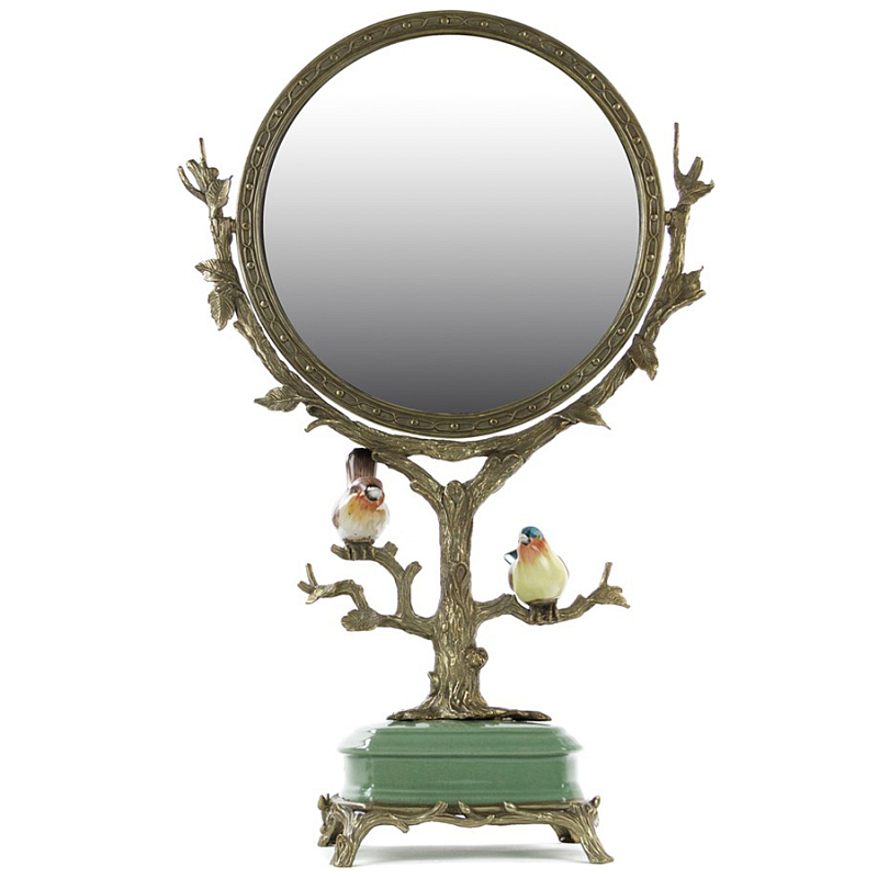 Зеркало Mirror Tree Бронза Зеленый шалфей Зеркало Mirror Tree Бронза Зеленый шалфей в Твери | Loft Concept