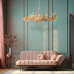 Люстра с абажуром оформленным в виде стаи бабочек Eternal Butterflies варинант исполнения - 4 | Loft Concept в Твери