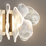 Бра с крупными прозрачными лепестками с рельефной поверхностью Ethereal Bloom варинант исполнения - 5 | Loft Concept в Твери