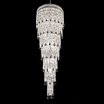 Люстра многоярусная каскадная с хрустальными подвесками Roul Crystal Light варинант исполнения - 1 | Loft Concept в Твери