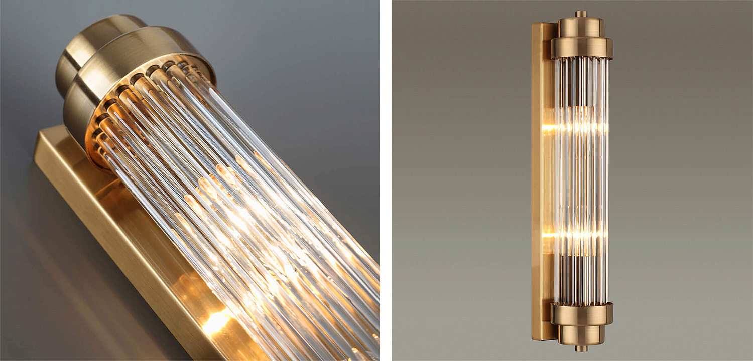 Бра Dirck Glass TUBE Sconce Bronze Бра Dirck Glass TUBE Sconce Bronze - Loft-Concept в Твери