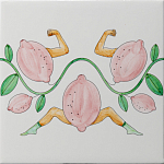 Плитка дизайнерская Сила в лимонах варинант исполнения - 2 | Loft Concept в Твери