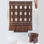 Панно Макраме коричневый цвет  варинант исполнения - 4 | Loft Concept в Твери