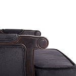 Диван двухместный George Grand Seating black velour варинант исполнения - 4 | Loft Concept в Твери