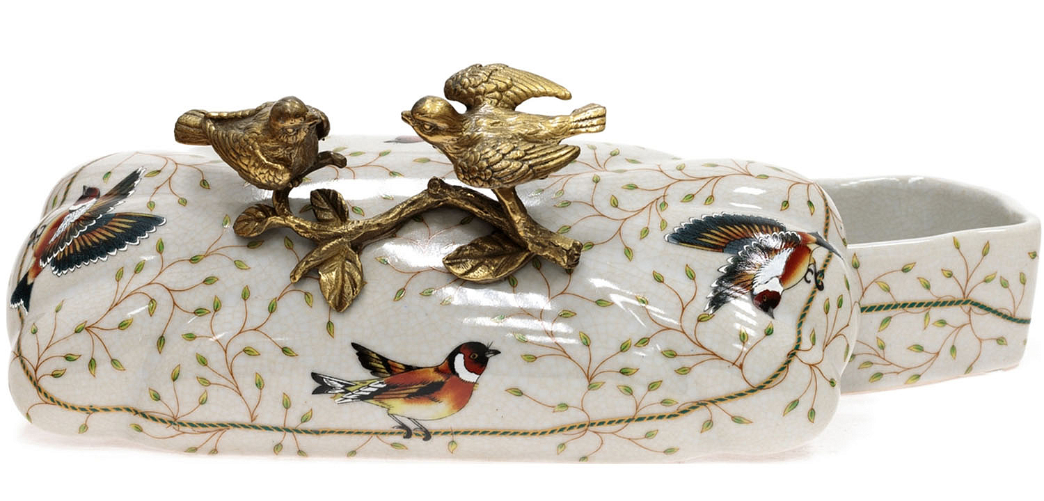 Шкатулка Bronze and Color Birds Box Шкатулка Bronze and Color Birds Box - Loft-Concept в Твери