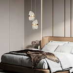 Подвесной светильник из хрусталя Fleuretta Crystal Gold Hanging Lamp варинант исполнения - 3 | Loft Concept в Твери