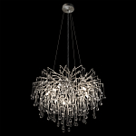 Люстра подвесная с прозрачными стеклянными подвесками в форме капель Диаметр 60 см Droplet Chandelier варинант исполнения - 13 | Loft Concept в Твери