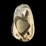 Бра овальное из стекла с золотым элементом Flow Texture  варинант исполнения - 5 | Loft Concept в Твери