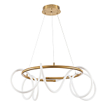 Люстра подвесная кольцевая и изогнутыми светодиодными трубками Luke Lampco Tracer Lamp варинант исполнения - 1 | Loft Concept в Твери