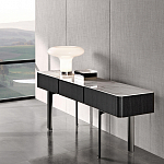 Консоль чёрная с 3-мя выдвижными ящиками Lou варинант исполнения - 2 | Loft Concept в Твери