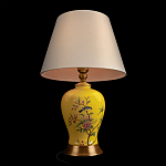 Настольная лампа желтая с изображением птиц Slip Away варинант исполнения - 4 | Loft Concept в Твери