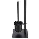 Держатель для туалетной бумаги с подвесным ершиком Black Bathroom Accessory варинант исполнения - 4 | Loft Concept в Твери