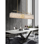 Люстра прямоугольная из фактурного стекла Chandelier Beam варинант исполнения - 2 | Loft Concept в Твери