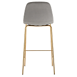 Барный стул на золотистых ножках VENDRAMIN Grey варинант исполнения - 5 | Loft Concept в Твери