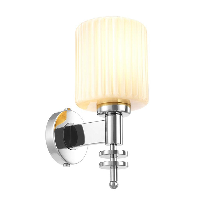 Бра Eichholtz Wall Lamp Ponza Nickel Никель Белый Бра Eichholtz Wall Lamp Ponza Nickel Никель Белый в Твери | Loft Concept