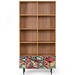 Широкий стеллаж с принтом Elise Rack варинант исполнения - 7 | Loft Concept в Твери