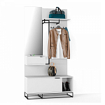 Вешалка настенная белая Strict Lines варинант исполнения - 2 | Loft Concept в Твери