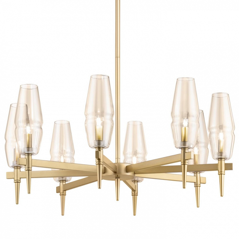 Люстра Polani Chandelier 8 Золотой Янтарь (Amber) Люстра Polani Chandelier 8 Золотой Янтарь (Amber) в Твери | Loft Concept