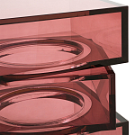 Стол журнальный в форме кубов Acrylic Furniture Lumina Crimson Clarity варинант исполнения - 3 | Loft Concept в Твери