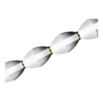 Подвесной светильник линейный в сочетании двух разных фактур стекла Enchanting варинант исполнения - 4 | Loft Concept в Твери