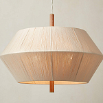 Люстра из дуба с веревчатым абажуром Rope Oak Chandelier варинант исполнения - 2 | Loft Concept в Твери