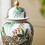 Ваза из фарфора с ручной росписью Leopard Collection  варинант исполнения - 5 | Loft Concept в Твери