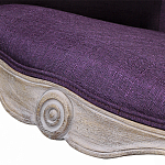 Кресло низкое в стиле прованс Louis French Armchair purple flax варинант исполнения - 4 | Loft Concept в Твери