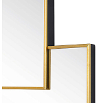 Золотое зеркальное панно из зеркальных квадратов Overlapping варинант исполнения - 1 | Loft Concept в Твери