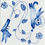 Плитка с узором Пистолеты варинант исполнения - 1 | Loft Concept в Твери