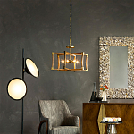 Подвесной светильник в форме фонаря коричневый Brown Eco Lantern варинант исполнения - 2 | Loft Concept в Твери