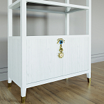 Стеллаж со стеклянными полками Elsa Dreams White варинант исполнения - 2 | Loft Concept в Твери