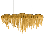 Люстра подвесная с металлическими дугами и длинными цепочками 115 см Atlantis Chain варинант исполнения - 8 | Loft Concept в Твери