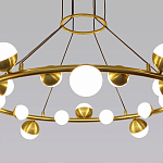 Люстра подвесная светодиодная с плафонами в форме шара Italian Globe Cedar Moss Light варинант исполнения - 2 | Loft Concept в Твери