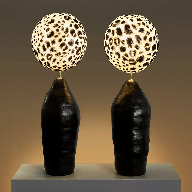 Настольная лампа «ЛЕО» Белый Черный в Твери | Loft Concept 