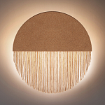 Бра круглое натуральная пробка с бахромой Natural Cork варинант исполнения - 4 | Loft Concept в Твери
