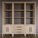 Модульный стеллаж Primo из трех составных элементов Светлый дуб варинант исполнения - 2 | Loft Concept в Твери